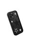 iPhone 13 Pro Max Compatible Black Silicone Case Shockproof with Camera Protection Star Patterned - 3