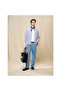 Men's Slim Linen Cotton Solid Shirt - 2