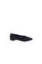 Ceylan 371 Women's Black Stone Satin Ballet Flats Shoes