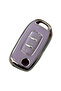 Lilac-Silver Key Case Cover for Renault Megane 4, Clio 5, Captur, Taliant, Express Compatible - 3