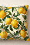 Lemon Patterned Decorative Throw Pillow Cover Double-Sided 43X43 cm – Natural Citrus Design Sofa Cushion Cover - 3