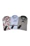 3-Piece Slim Fit Men's Short Sleeve Shirt Set – Size m