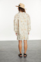 Women's Multi Color Ethnic Printed Floral Mini Dress - 6