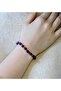 Natural Stone Amethyst Hematite Natural Stone Women's Natural Stone Bracelet Eub13Amth3 - 3