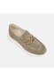 Women's Green Metal-Accented Wedge Heel Pack Suede Sports Shoes - 7