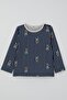 Baby Boy Pajama Set with Cute Teddy Bear Figure, 9 Months-3 Years, Navy Blue - 2