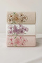 3-Piece Luxury Kitchen Hand Towel Set with 3D Butterfly Applique 30X50 cm - 3