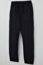 Boys' Sweatpants with Elastic Waist and Cuff, with Lace Accessories, 4-8 Years Old, Dark Gray Melange - 3