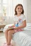 - Girls Night Pajama Set – Short Sleeve Cotton Blend Sleepwear, Red & Blue, 2–6 Years - 3