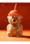 Teddy Bear Barista Star Glass Cold Drink Cup a Teddy Bear Print Cup 580 ml 1 Piece - 2