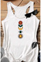 Mi̇sti̇k Ba Printed Swimming Athlete Pa Cotton U-Neck Tshirt