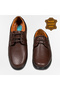 Men's Brown Genuine Leather Classic Dad and Grandpa Orthopedic Casual Shoes Vdz03005 - 5