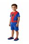 - -Boys Night Pajama Set – Short Sleeve Cotton Blend Sleepwear, Blue, 2–9 Years