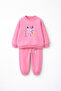 KPOP Demon Hunters Huntrix Rumi Mira Zoey Printed Oversized Unbrushed Girls' Sweatshirt and Pants Set