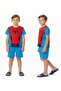 - -Boys Night Pajama Set – Short Sleeve Cotton Blend Sleepwear, Blue, 2–9 Years - 4