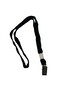 Black Clip-On Pol Polyester K Woven Ki Name Tag Rope 10Pcs - 2