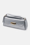 Light Gray Women's Shoulder Strap Bag Gold Buckled Stylish Model Women's Bag - 2