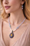 All Handmade Necklace and Earring Set with Amethyst and Real Pearl, Agate, Hematite, and Citrine Natural Stones - 3
