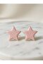 Pink Star Enamel Wave Patterned Minimal Earrings - Steel Does Not Tarnish - 5
