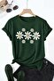 Unisex Green 7Lipapatya Printed Crew Neck T-Shirt