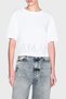 Cotton Lu Relaxed Fit Logo Crew Neck t Shirt t Shirt Xw001709 Af17172 U000