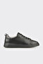 Black Leather Men's Sports Shoes