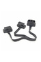 Flat+Thin 16Pin OBD 2 Extender OBD2 16 Pin ELM327 Male To Dual Female Y Splitter 2 IN 1 Converted... - 2
