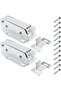 4pcs Loft Touch Catch Latch Cupboard Door Hatch Attic Push To Open AutoLatch Cold-rolled Steel Door - 8