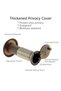 16mm 200 Degree Door Viewer Peephole HD Optical Glass Lens Security Peek Peep Holes for Door 1.57... - 4