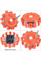 3pcs LED Road Flare Car Emergency Lights Roadside Safety Beacon Disc Flashing Warning Flare Kits ... - 4
