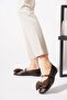 Monesa Front Bow With Scarf Women's Ballet Flats Brown Skin
