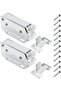 4pcs Loft Touch Catch Latch Cupboard Door Hatch Attic Push To Open AutoLatch Cold-rolled Steel Door