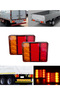 2X 12-24V 2x 12V Waterproof Durable Car Truck LED Rear Tail Light Warning Lights Rear Lamp for Trail - 8