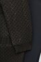Lace-Like Knit Dalga Patterned Knitwear Cardigan -Brown - 4