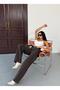 Women's Skater Jeans Trousers Brown Color