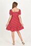 Women's Neckline Ruched Floral Print Viscose Dress Dplptr11 - 5