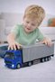 30 cm Pull and Drop Detachable Dorse Container Truck with Opening Luggage Door Diecast Metal Toy Truck - 2
