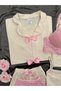 Women's Bow Detail Piece Pajama Set with Underwear – Cami Top and Shorts with Straps and U Long Leg Pajama Set - 6
