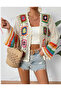 Megahan Boutique Summer Bohemian Colorful Patterned Trendy Cardigan