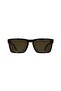 Jeans Ckj 25617S 242 56 Unisex Rectangular Melted Brown Bone Sunglasses - 2
