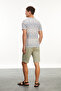 Men's Indigo Ethnic Print Crew Neck T-Shirt - 4