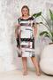 Women's Cycling Collar Pocketed Plus Size Dress Dpa046