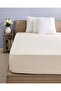Ivory Plain Cotton Fitted Sheet (200 x 155 cm) - 2