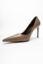 Velori̇en Mink Skin Women's Heeled Shoes - 6