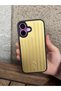 Premium Çi Striped Zel Gold Phone Case Compatible with iPhone 16