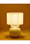 Cream Bow Table Lamp – 35.5cm Height