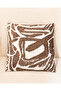 Brown Abstract Jacquard Cushion - 3