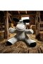 Cute Donkey Plush Toy 23 cm - Soft-Textured Gift Figure Sleeping Companion Gray (17 X 23.5 cm) - 5
