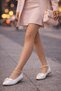 Elegant Women's Daily Ribbon Detailed Round Toe Stylish Ballerinas - 5