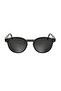 L 6055S 035 51 Unisex Oval Gray Bone Sunglasses - 2